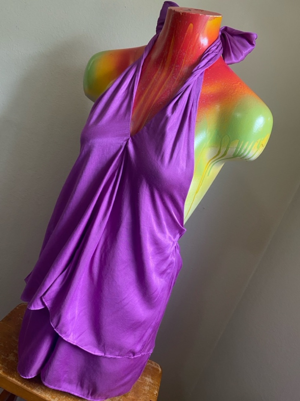 DO+BE Magenta Satin-Look Romper NWTs - Picture 5 of 13
